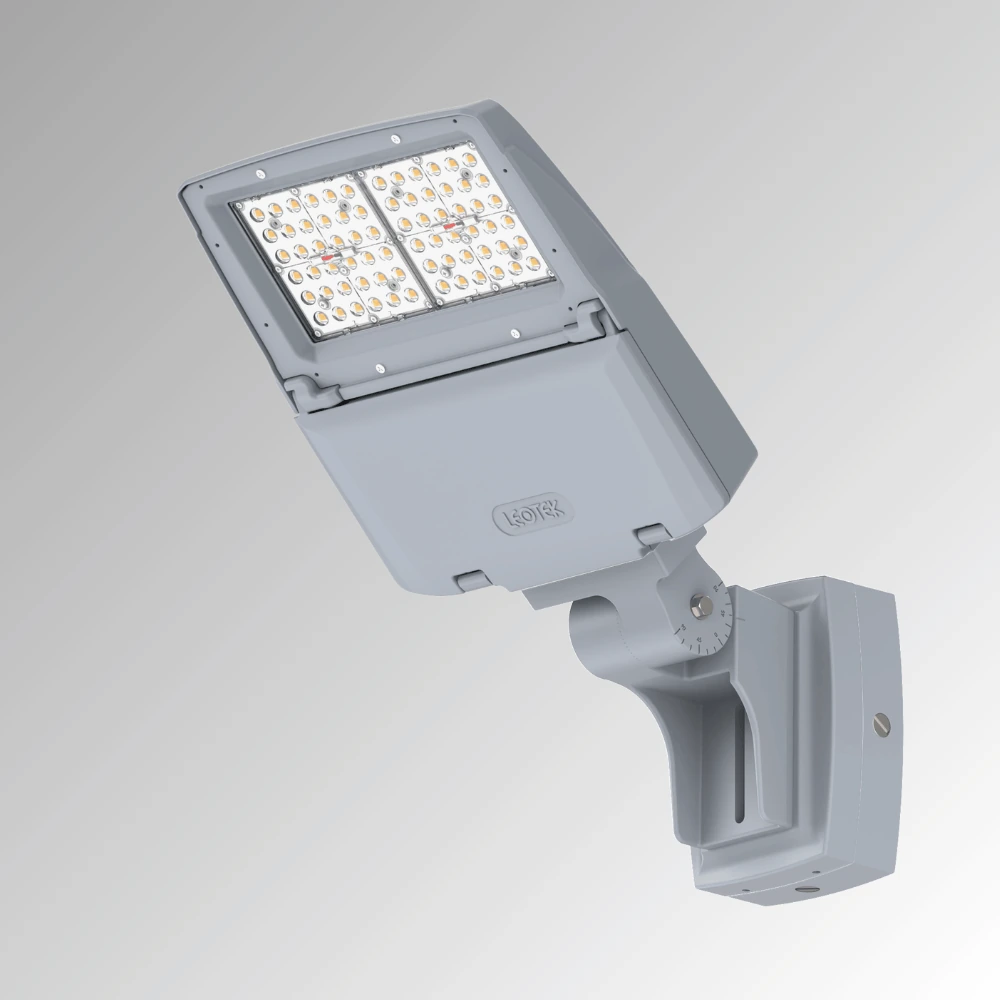 Angled front view of a VersaTEK VTSSA LED array and bracket.