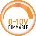 0–10V dimmable