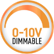 0–10V dimmable