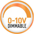 0–10V dimmable