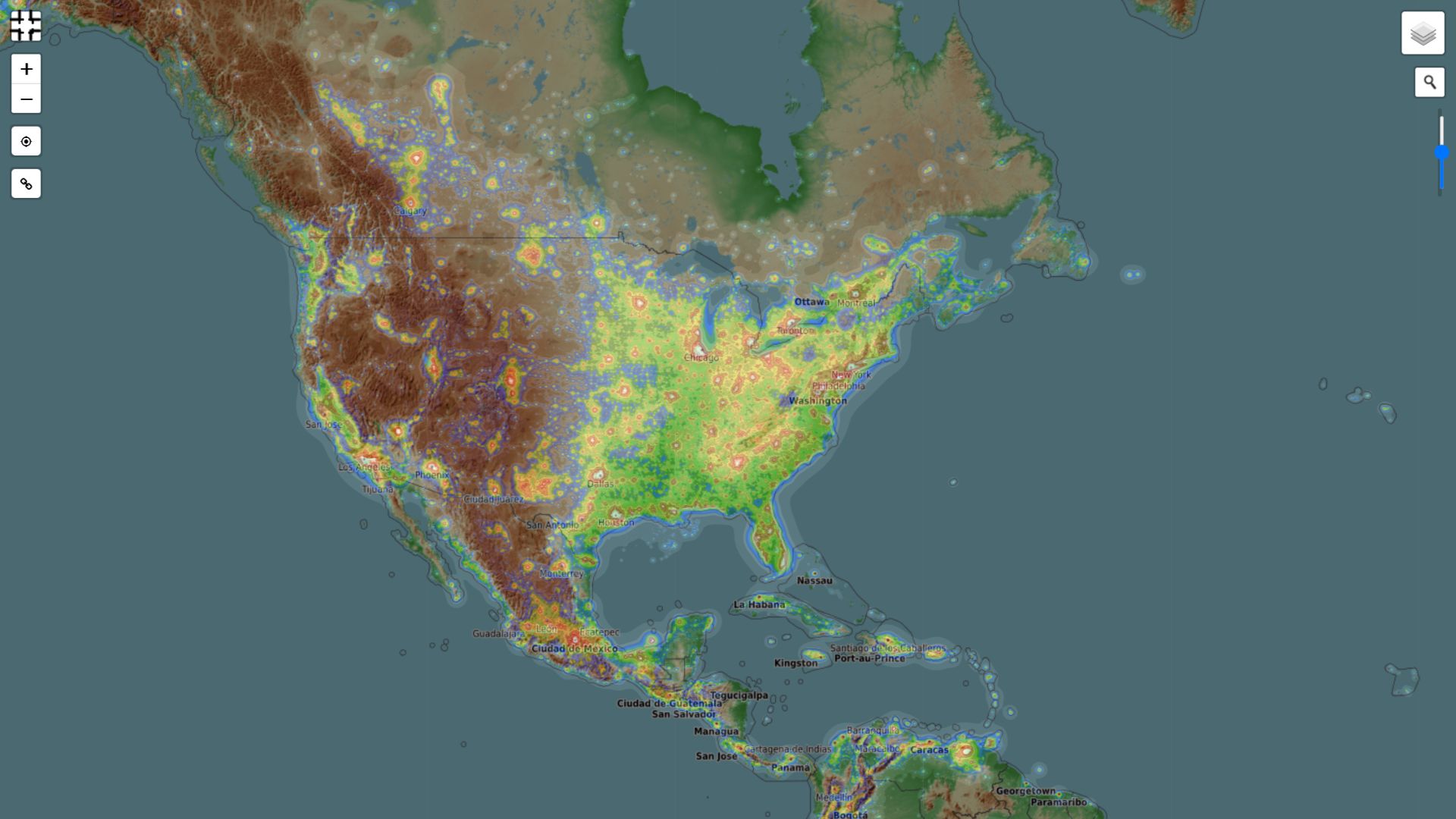 Light Pollution Map