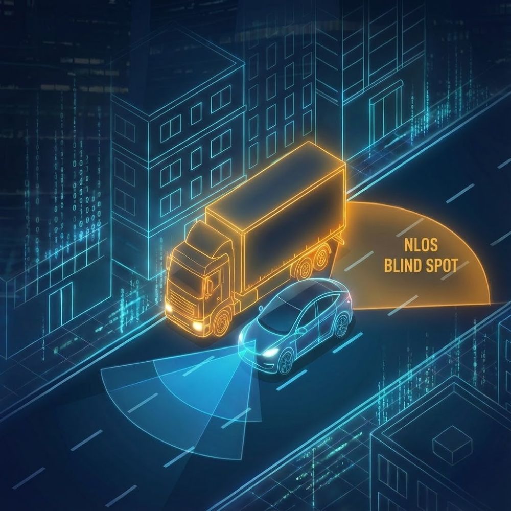 Blind spot for car and line change