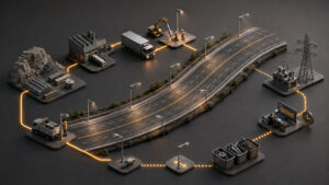 Embodied Carbon vs. Operational Carbon! What are the differences in Roadway Lighting? Embodied carbon is associated with making, delivering, installing, replacing, and eventually managing the end of life of roadway-lighting equipment within a defined assessment boundary. leotek-roadway-lighting-embodied-operational-carbon-lifecycle-cover