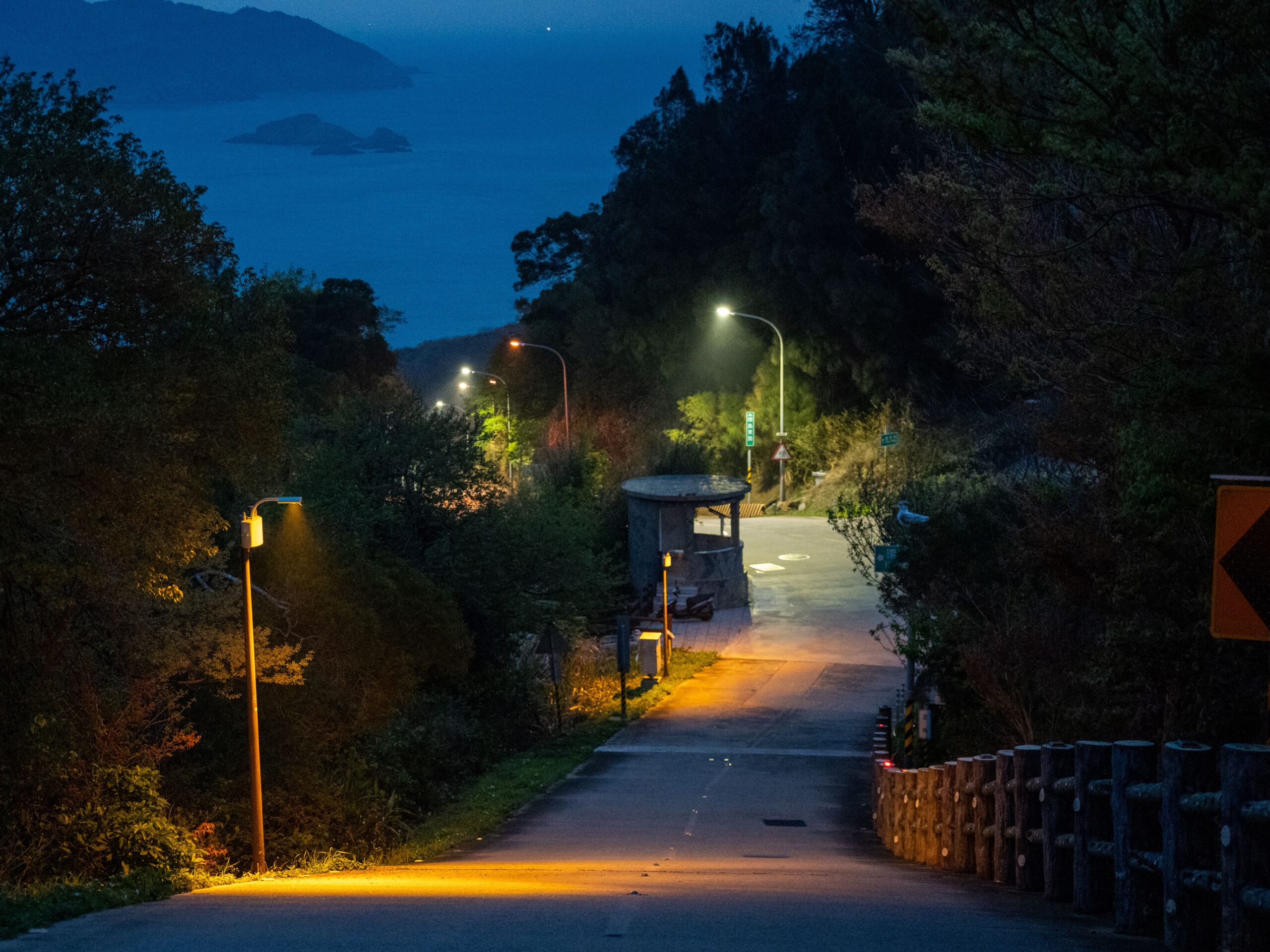 The ecological lighting demonstration area for Matsu’s female glowworms in Beigan, Matsu.